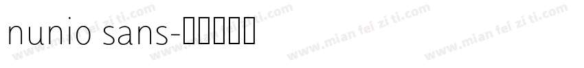 nunio sans字体转换